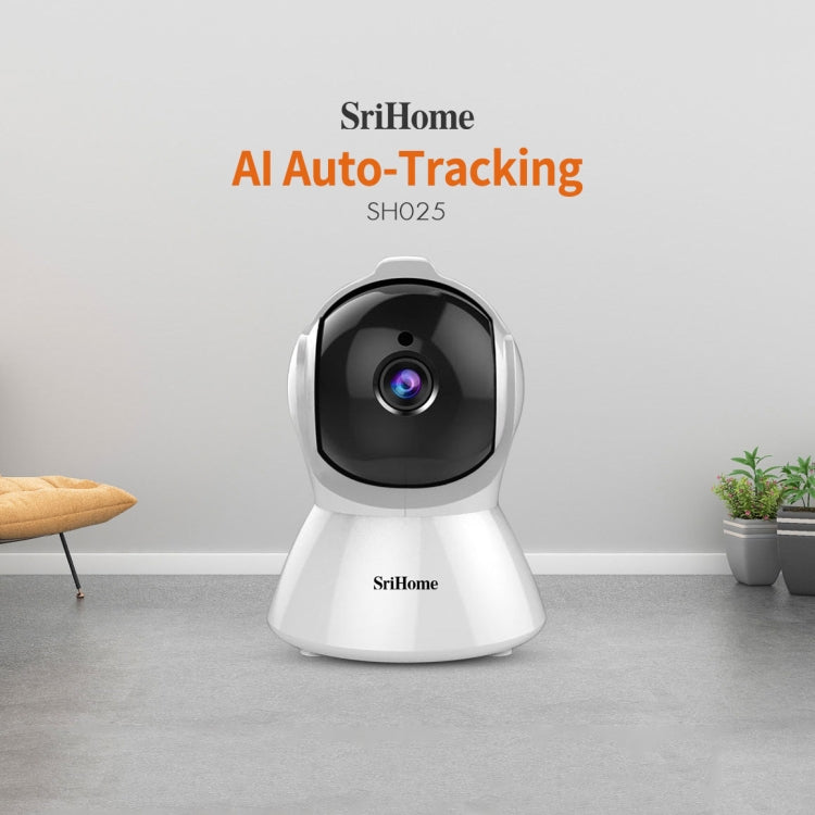 SriHome SH025 2.0 Million Pixels 1080P HD AI Auto-tracking IP Camera, Support Two Way Audio / Motion Tracking / Humanoid Detection / Night Vision / TF Card, AU Plug SriHome SH025 2.0 Million Pixels 1080P HD AI Auto-tracking IP Camera, Support Two Way Audio / Motion Tracking / Humanoid Detection / Night Vision / TF Card, AU Plug